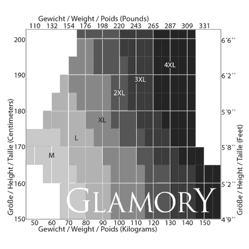 Glamory Size Table 1