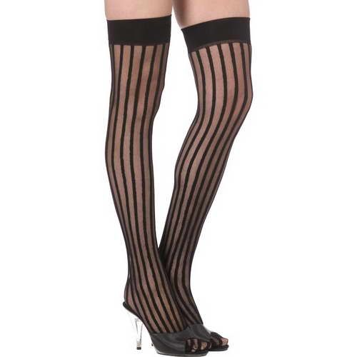 Transparent Tigh High Stripey Stockings