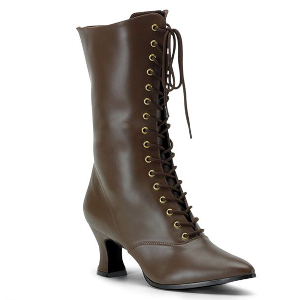Ankle Boots VICTORIAN-120 - PU Brown