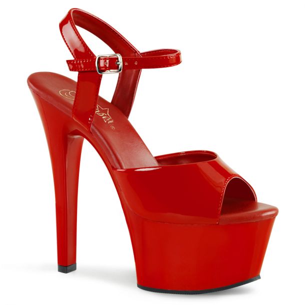 Platform High Heels ASPIRE-609 - Patent Red