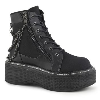 Platform Ankle Boots EMILY-114 - Black