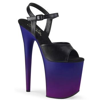 Extreme Platform Heels FLAMINGO-809BP - Blue/Purple