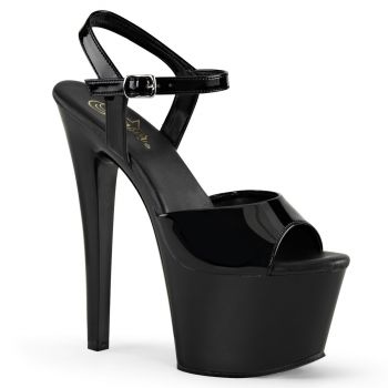 Platform High-Heeled Sandals SKY-309VL - Patent Black