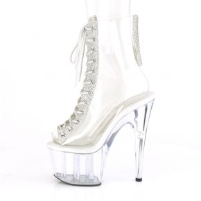 Peeptoe Platform Ankle Boot ADORE-1016C-2 - Clear