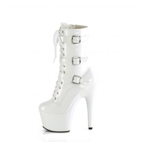 Platform Ankle Boots ADORE-1043 - Patent White