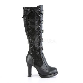 Gothic Women Boots CRYPTO-106 - Black