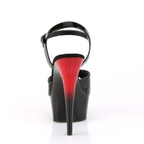 Platform Heels DELIGHT-609BR - Patent Black/Red