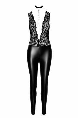 Wetlook Catsuit with Lace LIBIDO F298