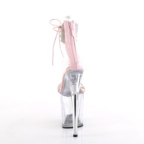 Extreme Platform Heels FLAMINGO-827RS - Baby Pink/Clear