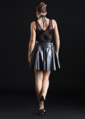 Faux Leather Mini Skirt KAT - Black