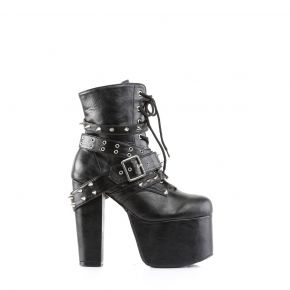 Gothic Platform Ankle Boots TORMENT-700 - Black