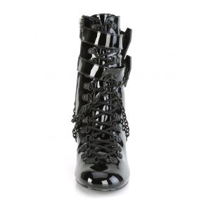 Gothic Ankle Boots VIVIKA-128 - Patent Black